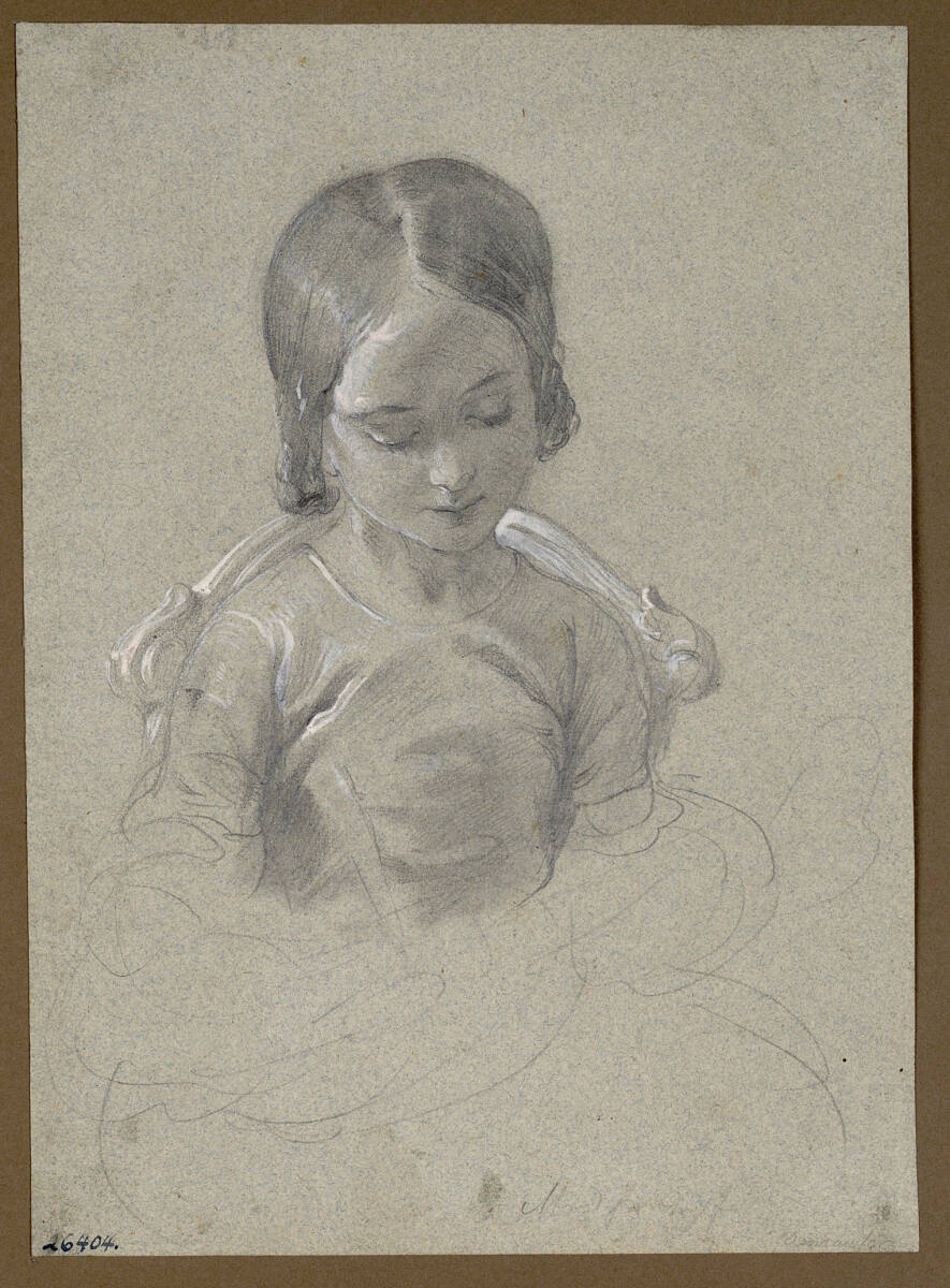 Mädchenstudie, Josef Danhauser, 1839