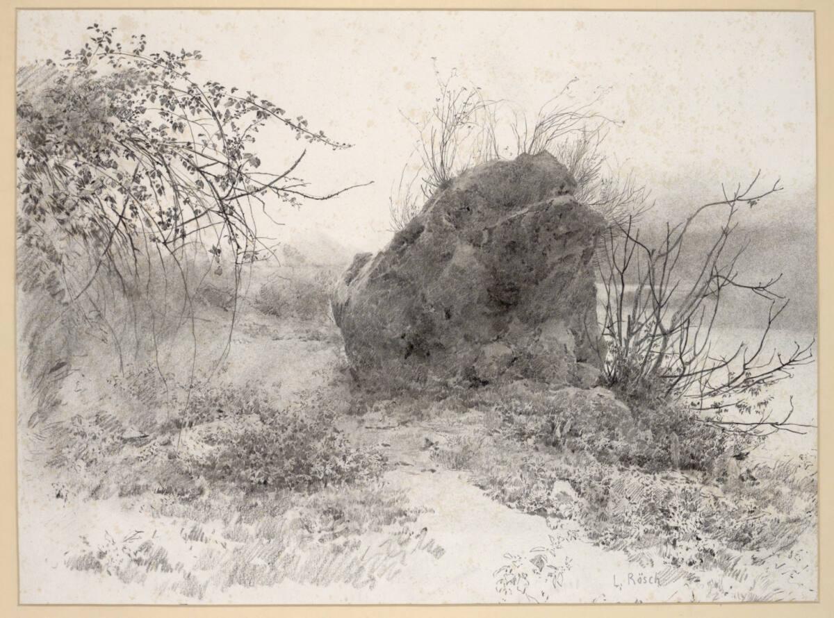 Ludwig Rösch, Weg am Donauufer, Inv. Nr.: 26444