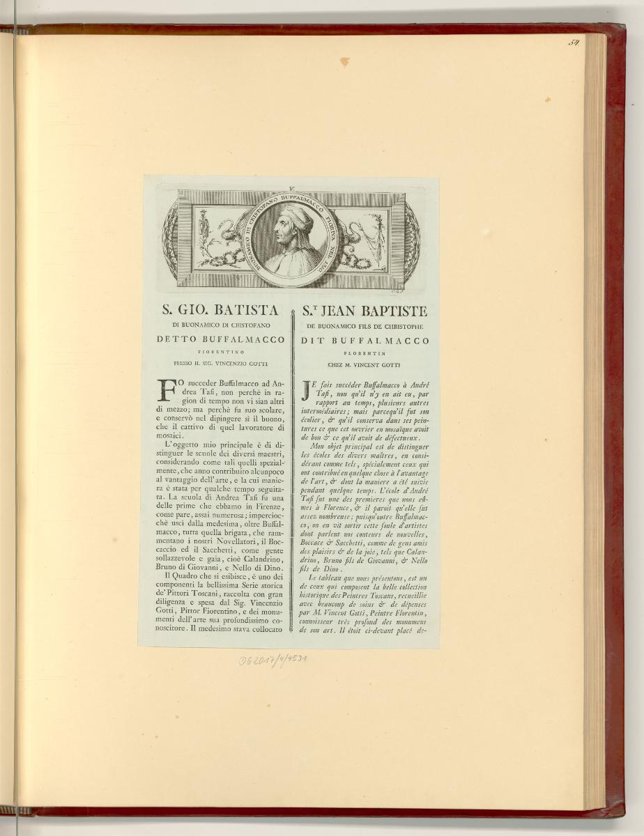 Giunta Pisano, G. Cimabue, Giotto, S. Memmi, Nic. Pietri, etc. etc., S. gio. Batista (Begleitte…