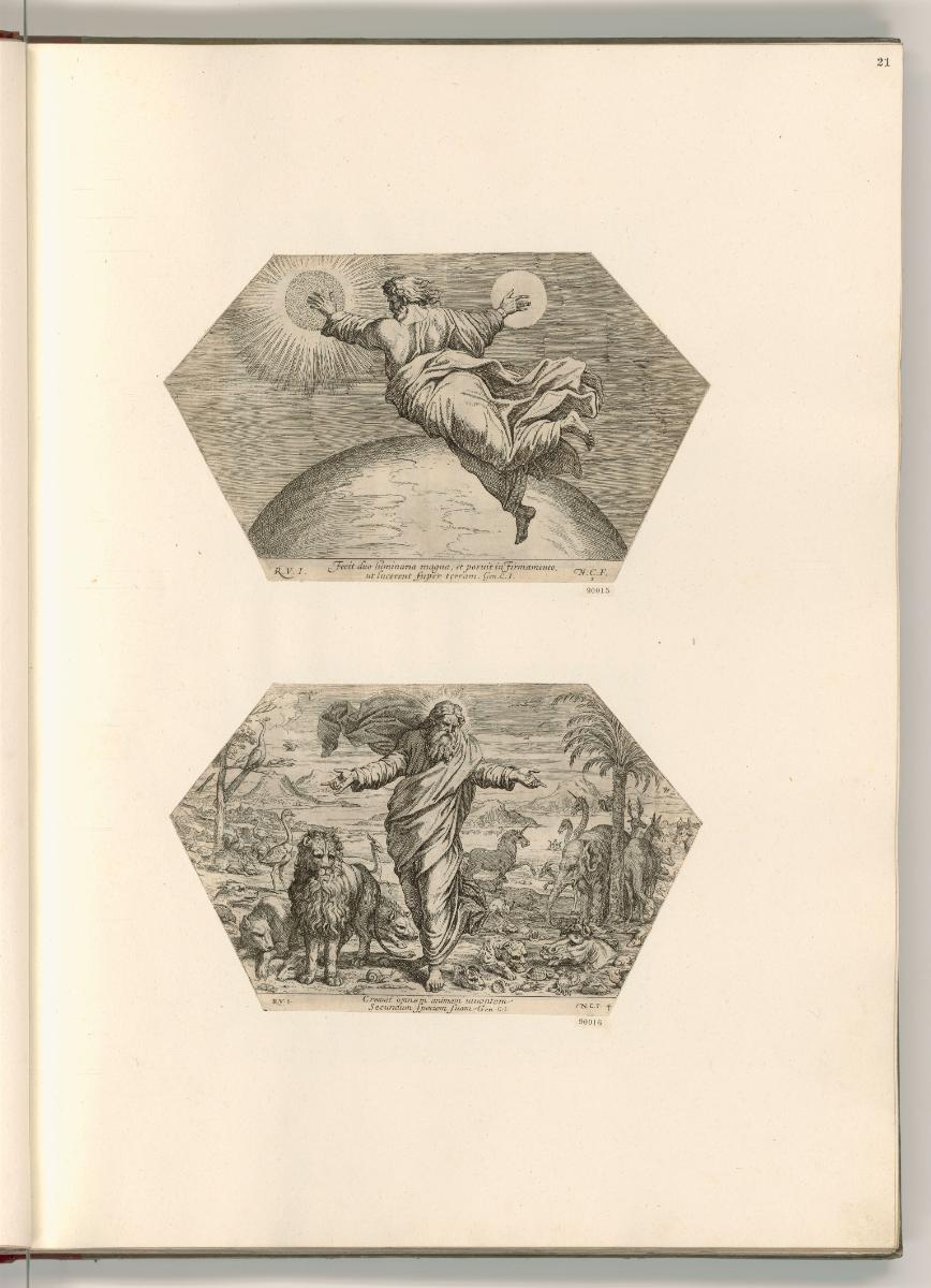 Raffaello Santi II. Die Loggien, Altes Testament (Raffael Bibel), Inv. Nr.: Italien nach Sektio…