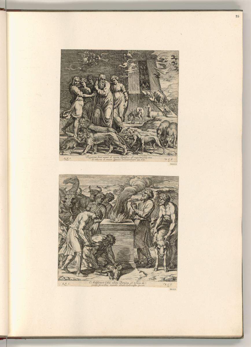 Raffaello Santi II. Die Loggien, Altes Testament (Raffael Bibel), Inv. Nr.: Italien nach Sektio…
