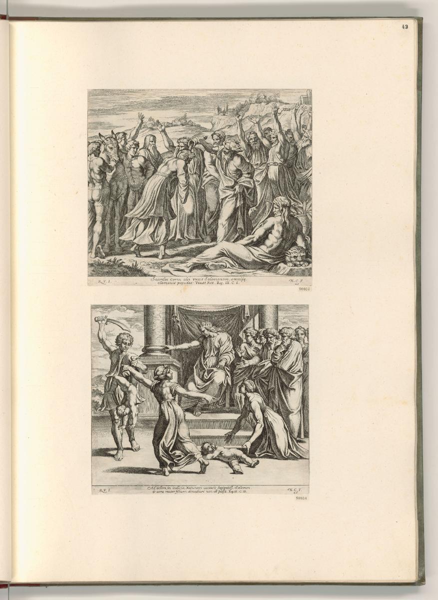 Raffaello Santi II. Die Loggien, Altes Testament (Raffael Bibel), Inv. Nr.: Italien nach Sektio…