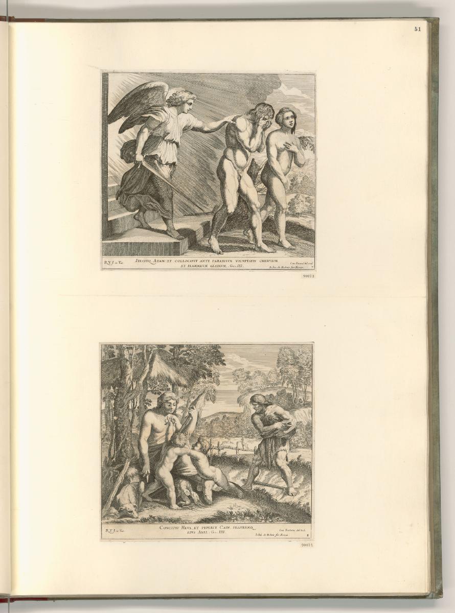 Raffaello Santi II. Die Loggien, Altes Testament (Raffael Bibel), Inv. Nr.: Italien nach Sektio…