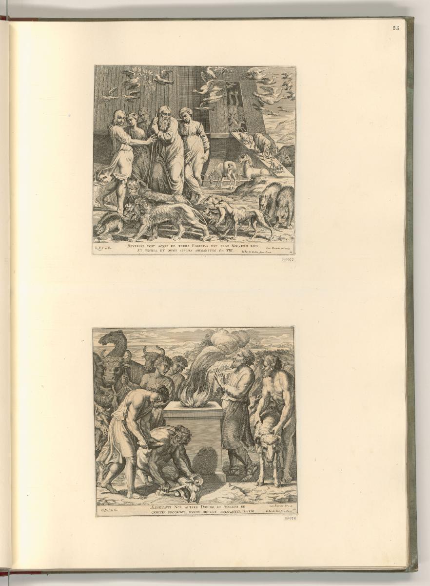 Raffaello Santi II. Die Loggien, Altes Testament (Raffael Bibel), Inv. Nr.: Italien nach Sektio…