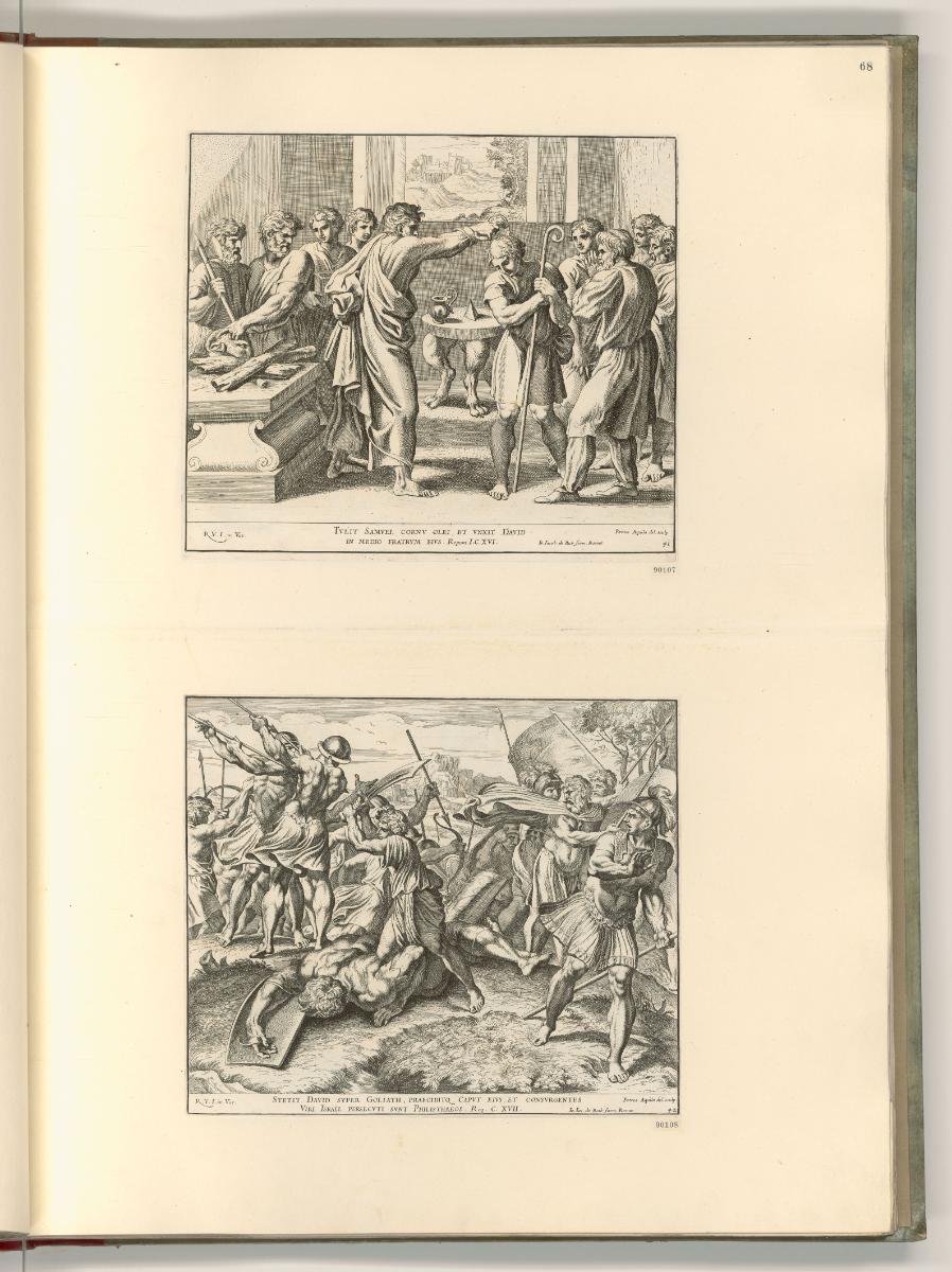 Raffaello Santi II. Die Loggien, Altes Testament (Raffael Bibel), Inv. Nr.: Italien nach Sektio…