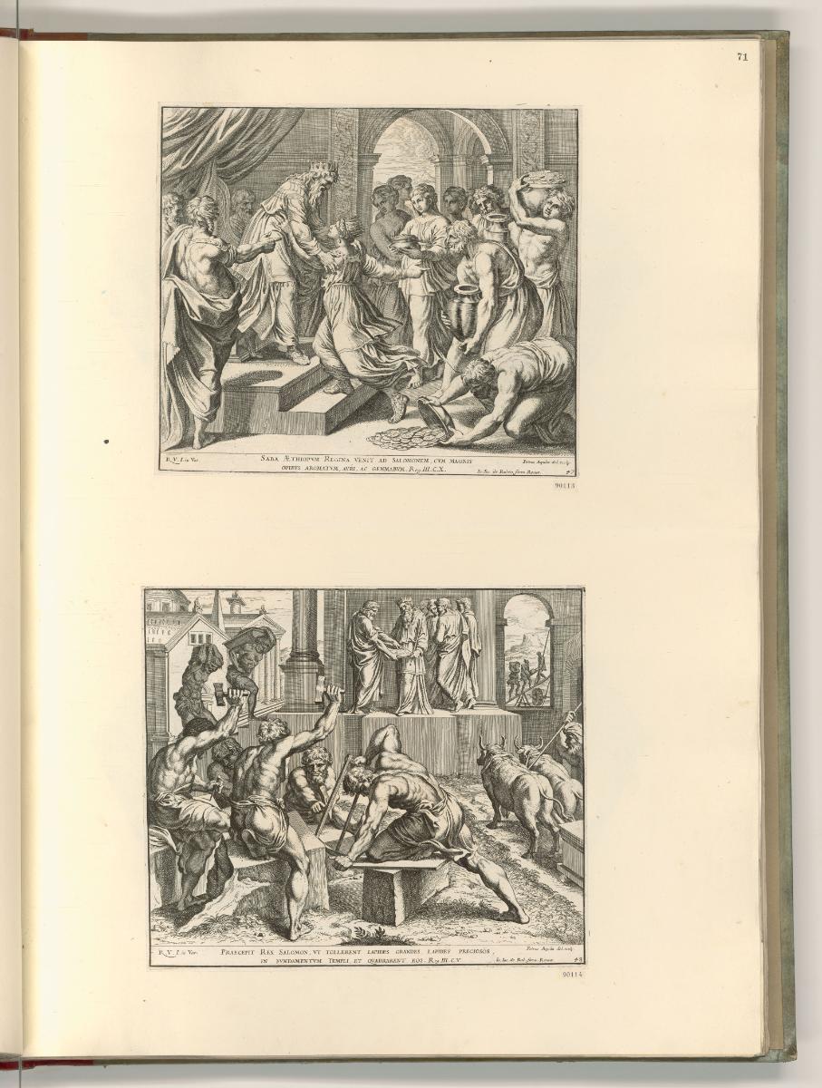 Raffaello Santi II. Die Loggien, Altes Testament (Raffael Bibel), Inv. Nr.: Italien nach Sektio…