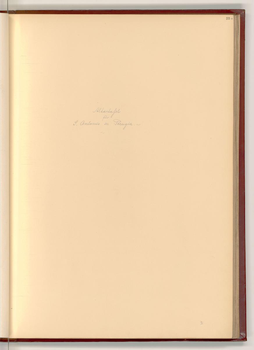 Raffaello Santi I. Religiöse Darstellungen, Leerseite, Inv. Nr.: Italien nach Sektionen II/7, I…
