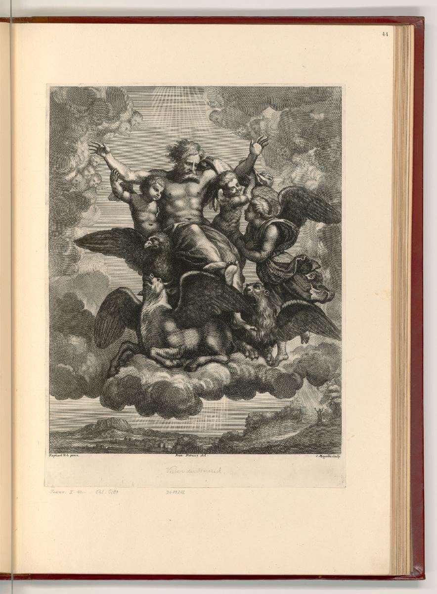 Raffaello Santi I. Religiöse Darstellungen, Die Vision des Ezechiel, Inv. Nr.: Italien nach Sek…