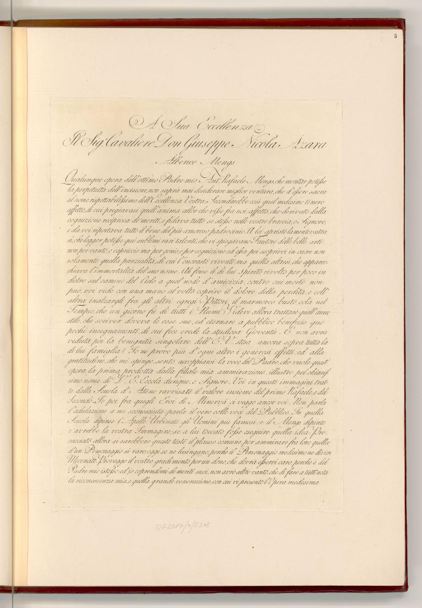 Raffaello Santi IV, Die Stanza della Segnatura, Dedikation, Text, Inv. Nr.: Italien nach Sektio…