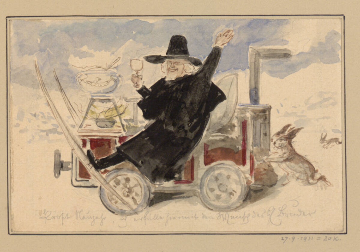 Neujahrskarte, Ernst Juch