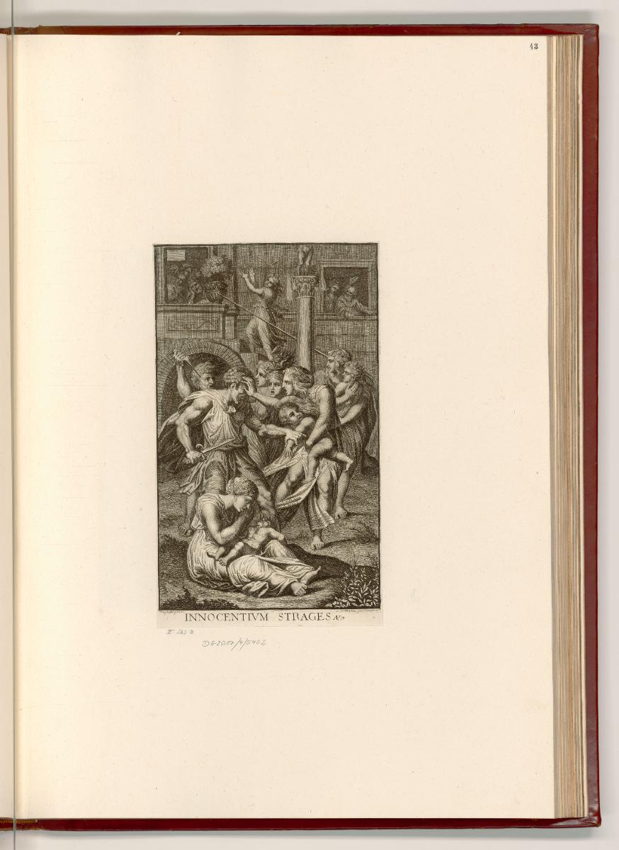 Raffaello Santi V. Die Stanzen II. III. & IV.- Die Arazzi, Bethlehemitischer Kindermord, Inv. N…