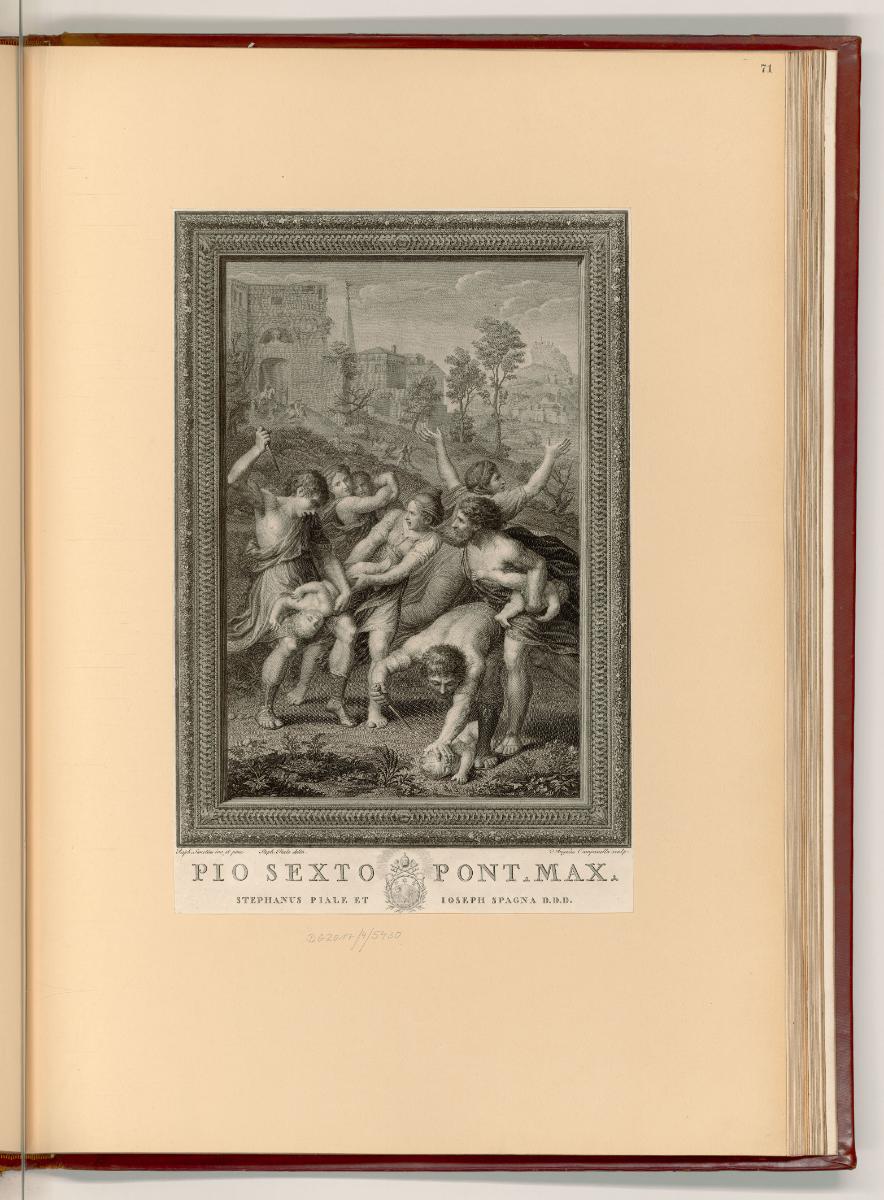 Raffaello Santi V. Die Stanzen II. III. & IV.- Die Arazzi, Bethlehemitischer Kindermord, Inv. N…