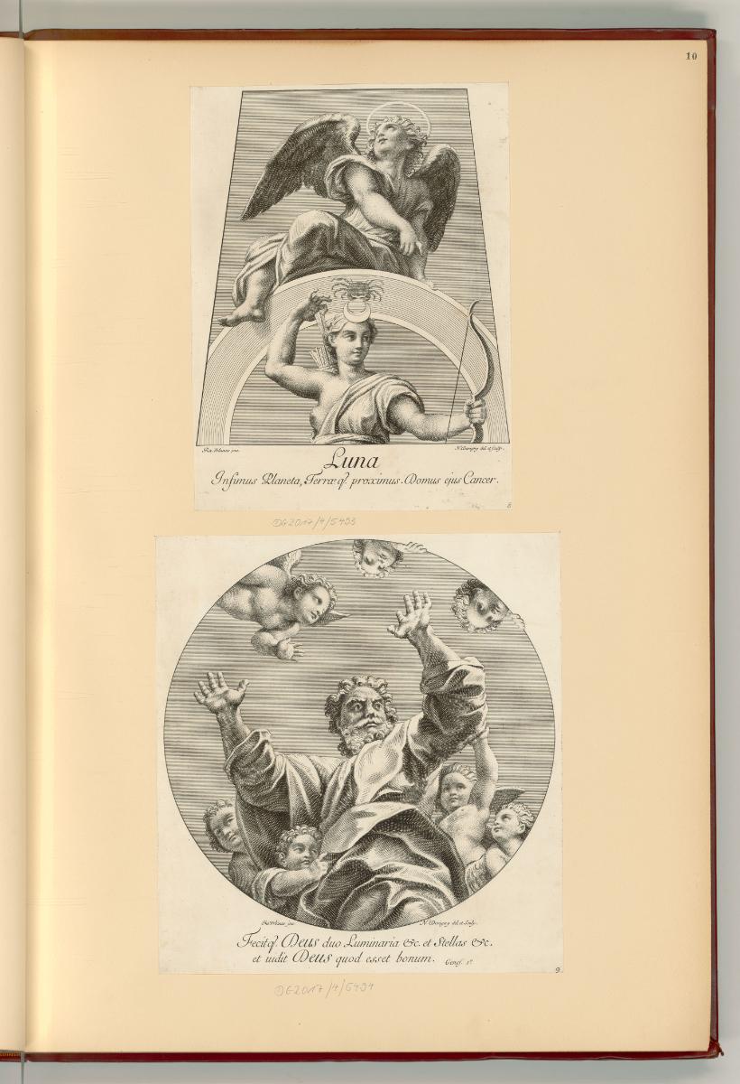Raffaello Santi VI. Mythologische Darstellungen, Luna; Gottvater, Inv. Nr.: Italien nach Sektio…