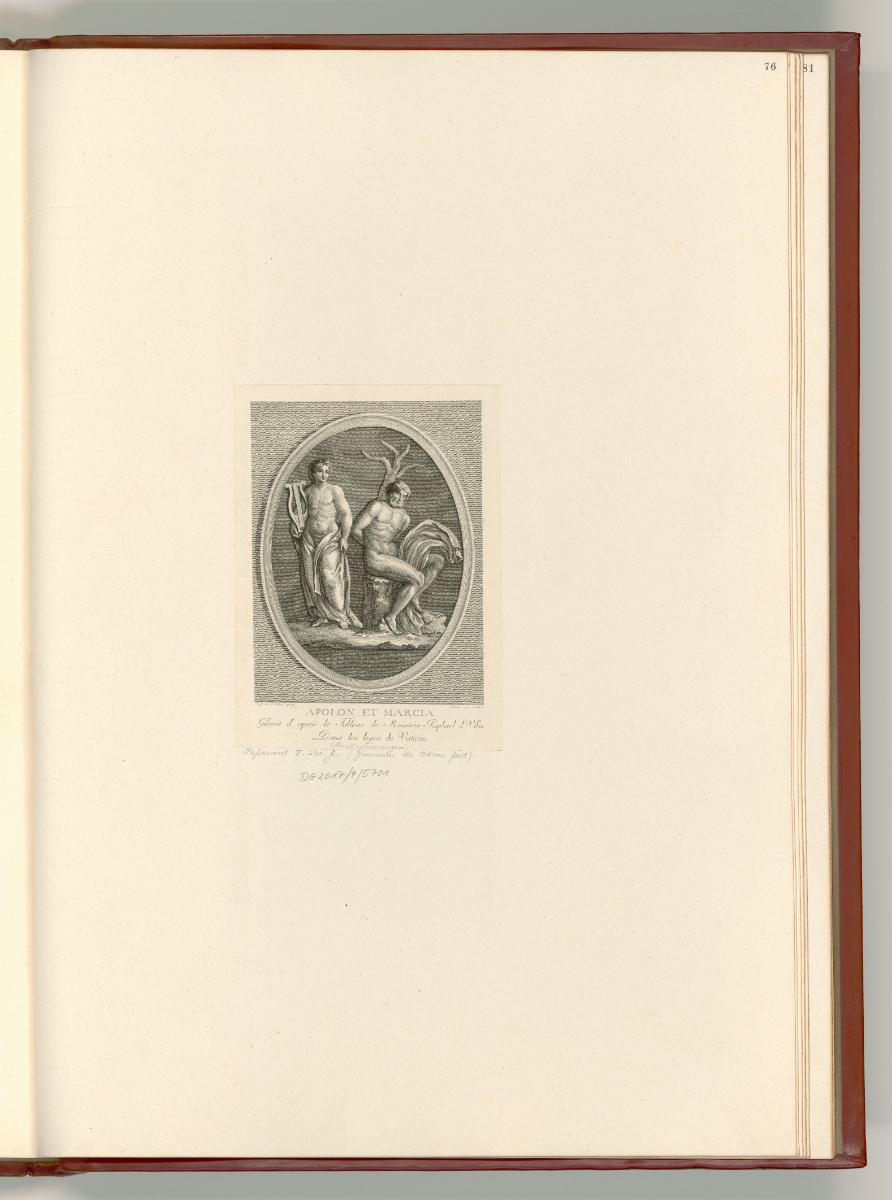 Raffaello Santi VII. Portraits - Grotesken, Apoll und Marsyas, Inv. Nr.: Italien nach Sektionen…
