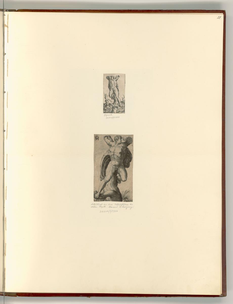 Michelangelo Buonarroti Vol. II, Kreuzigung Hamans, Inv. Nr.: Italien nach Sektionen II/16, It/…