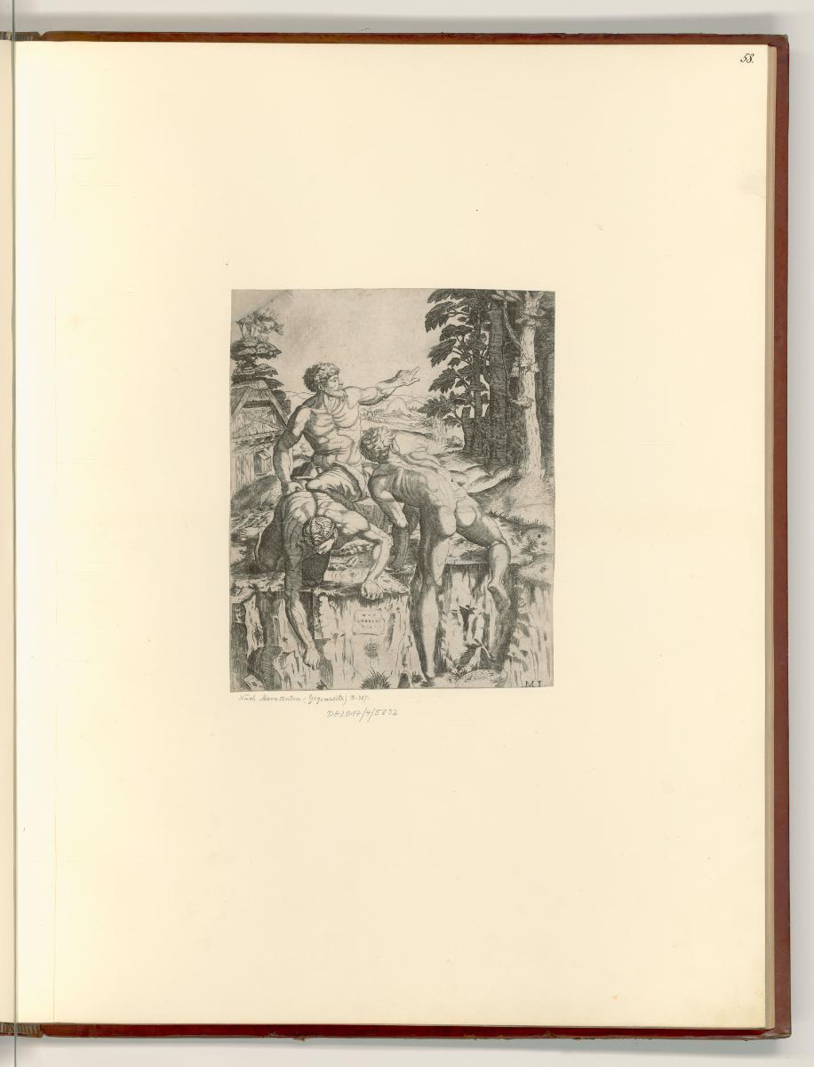 Michelangelo Buonarroti Vol. II, Die Kletterer, Inv. Nr.: Italien nach Sektionen II/16, It/II/1…