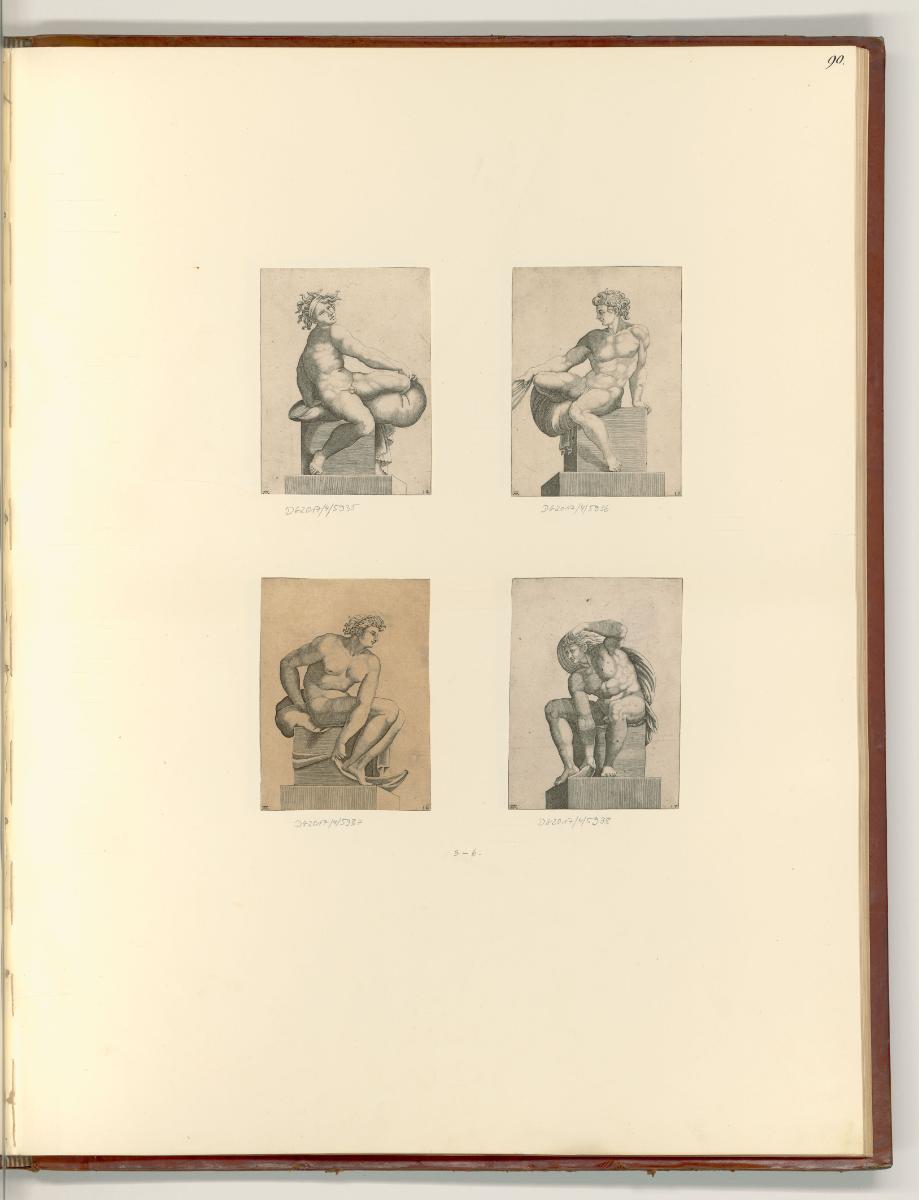 Michelangelo Buonarroti Vol. II, Diverse Figuren (Sixtinische Kapelle), Inv. Nr.: Italien nach …