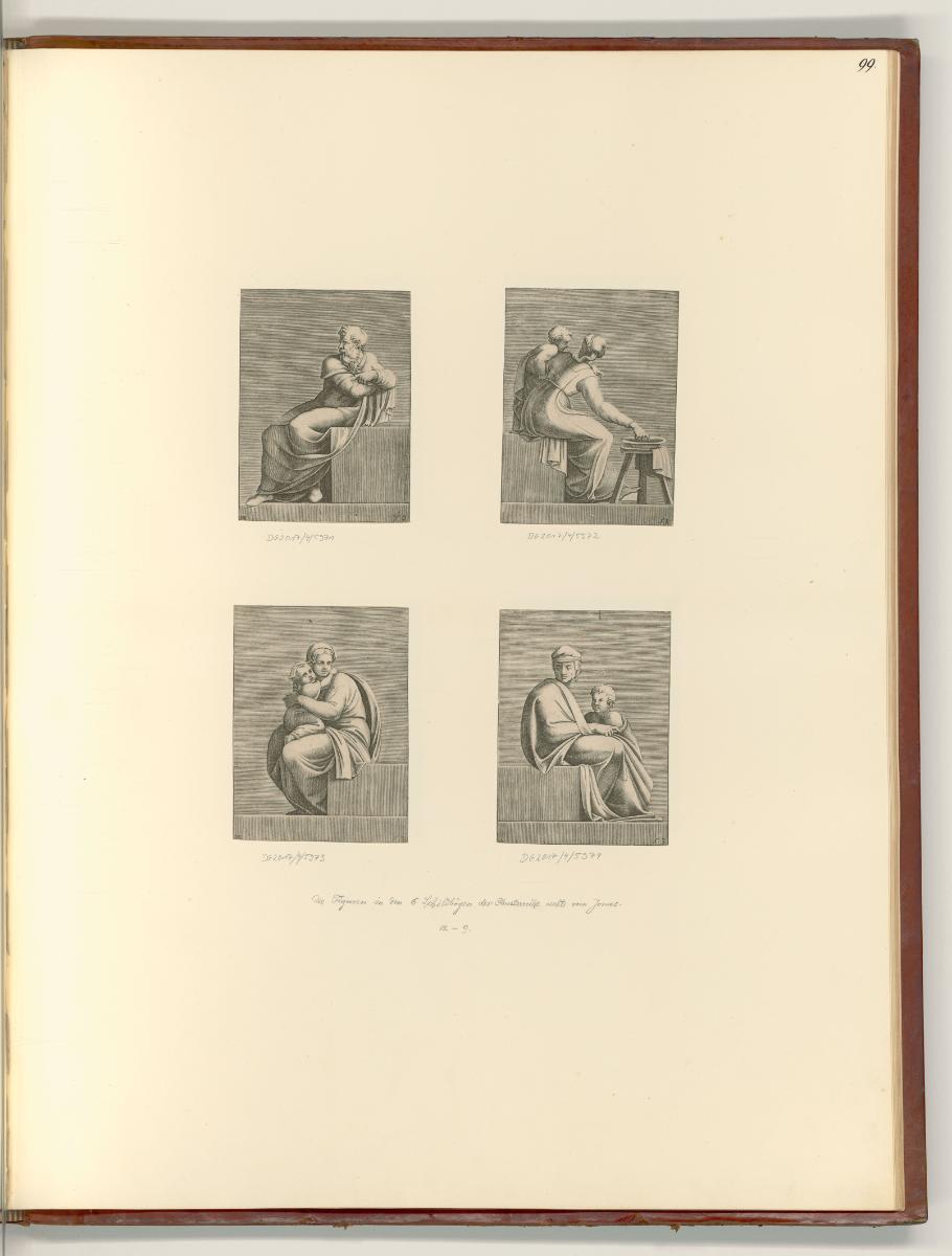 Michelangelo Buonarroti Vol. II, Diverse Figuren (Sixtinische Kapelle), Inv. Nr.: Italien nach …