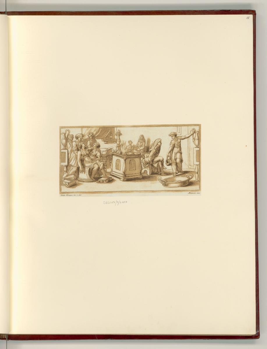 G.Pippi detto: Giulio Romano. Vol. II, Frauen in einem Wohngemach mit Brandaltar, Inv. Nr.: Ita…