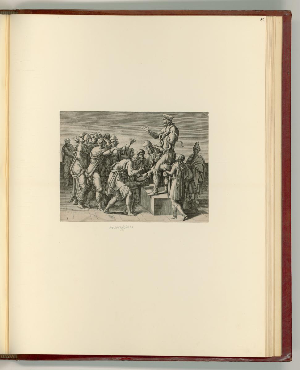 G.Pippi detto: Giulio Romano. Vol. II, Ein Scharlatan mit Schlangen um den Körper, Inv. Nr.: It…