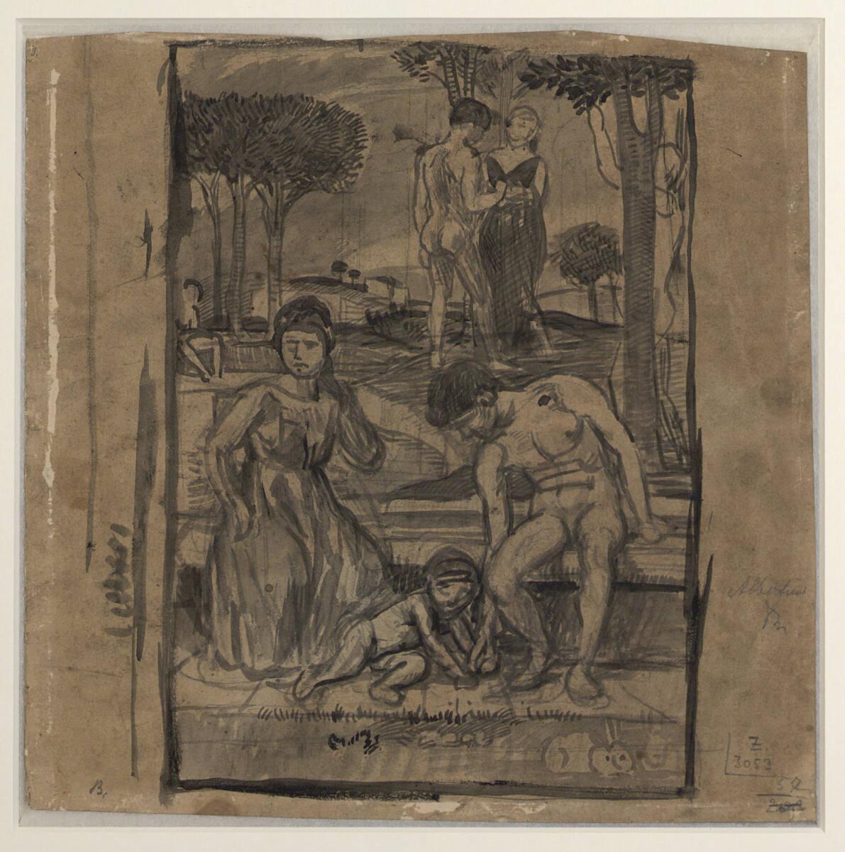 Johann Hans Reinhard von Marées, Idylle II, Inv. Nr.: 26639r