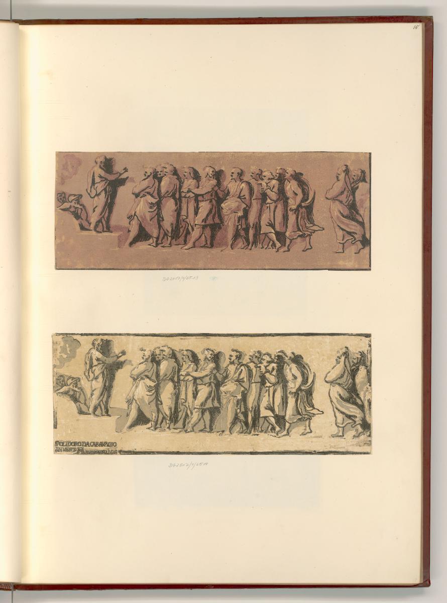 Polidoro Caldara detto da Caravaggio, Ansprache eines Mannes an eine Gruppe von Männern, Inv. N…