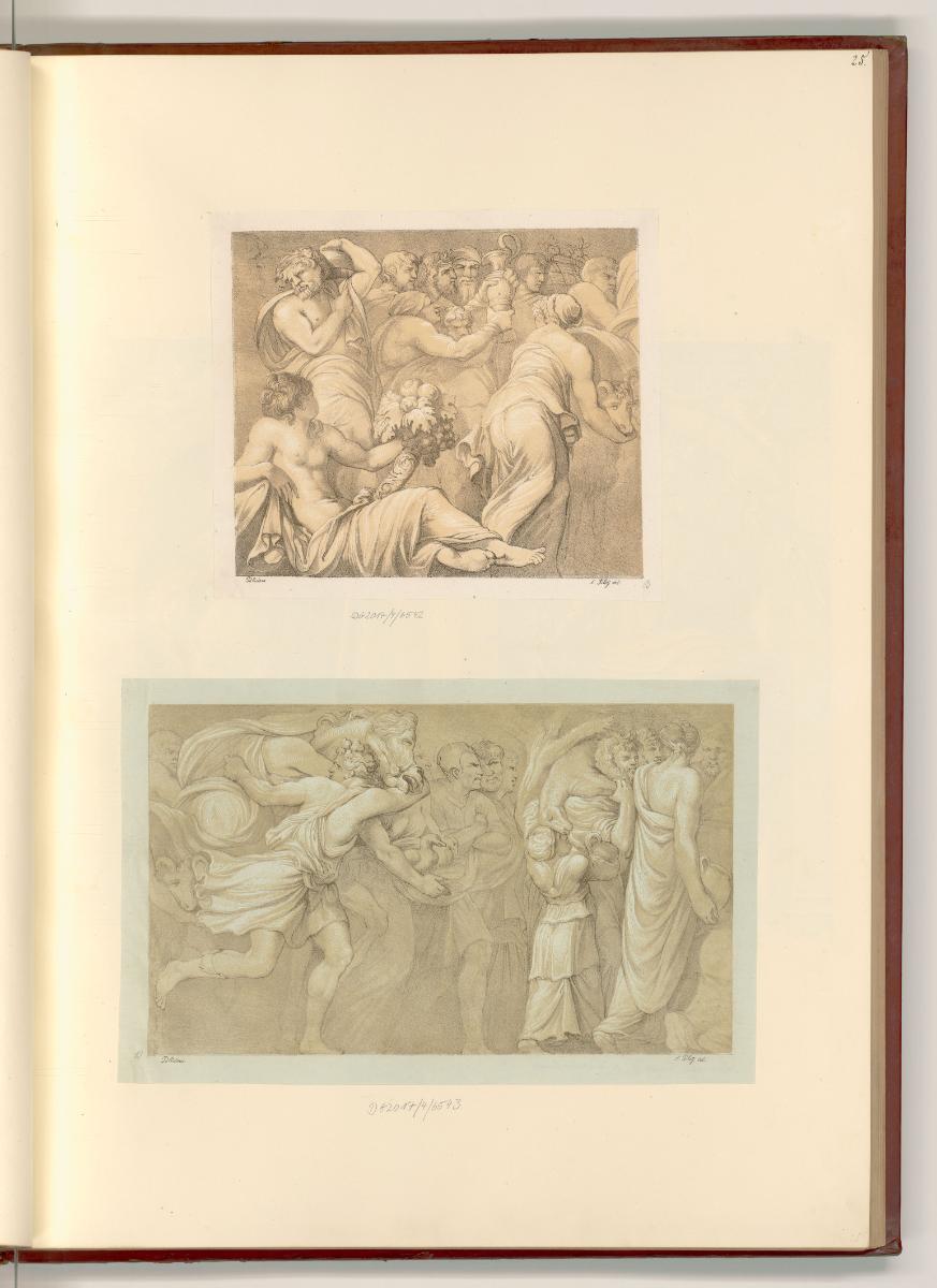 Polidoro Caldara detto da Caravaggio, Darstellungen aus dem Niobe Fries, Palazzo Milesi (Rom), …