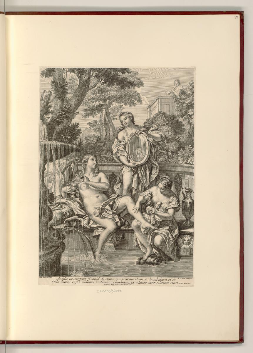 Carlo Maratti Vol. I., Bathseba im Bade, Inv. Nr.: Italien nach Sektionen II/24, It/II/24/15