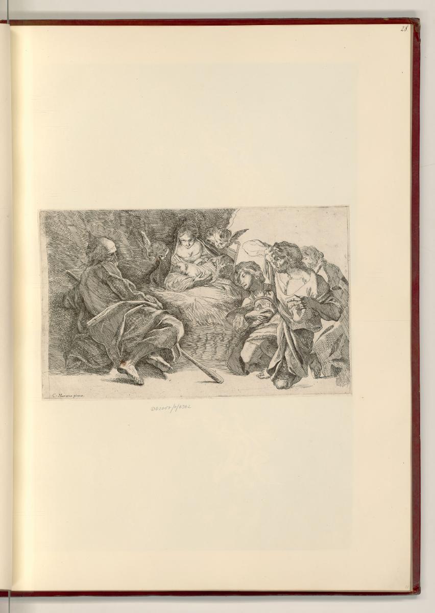 Carlo Maratti Vol. I., Anbetung der Hirten, Inv. Nr.: Italien nach Sektionen II/24, It/II/24/28