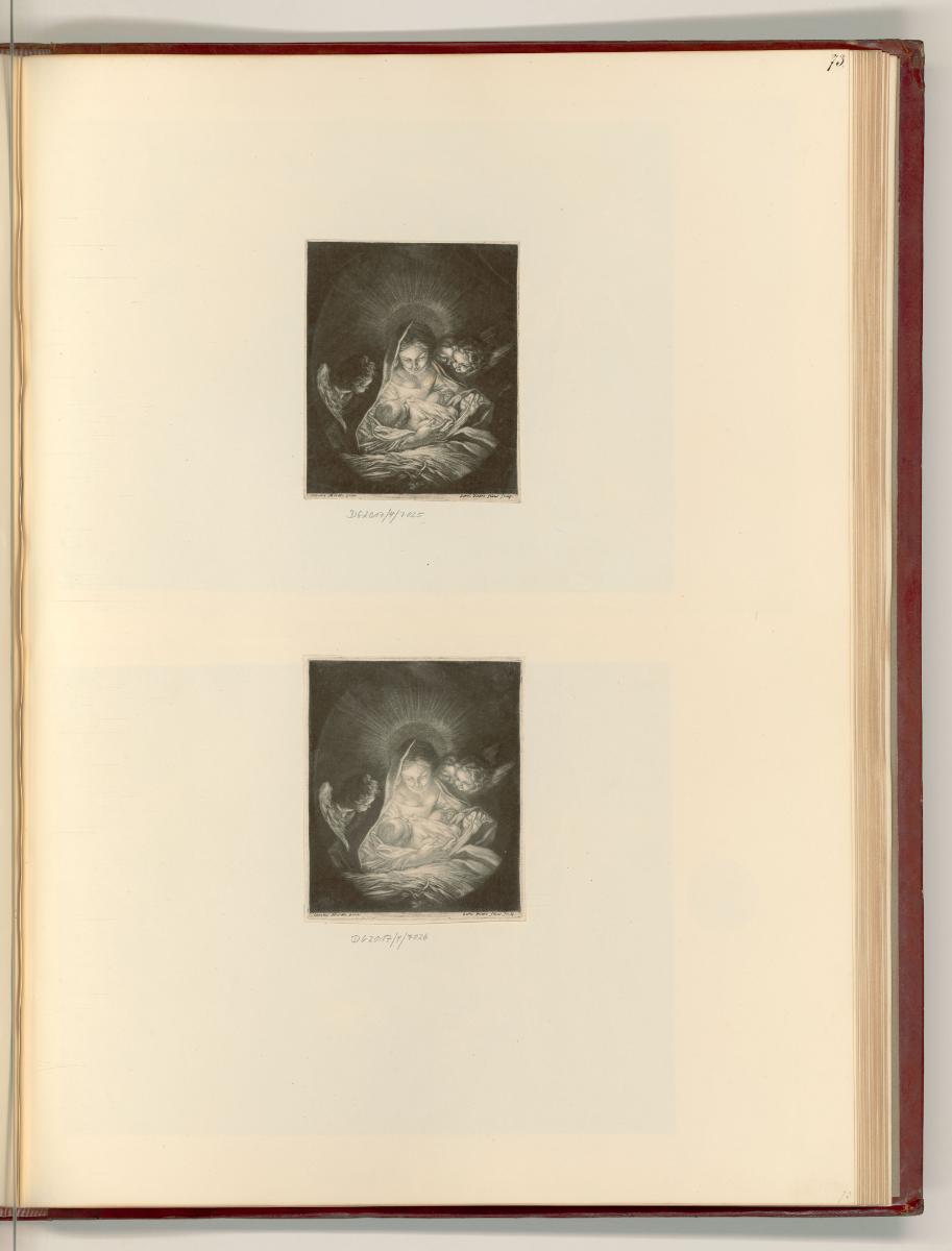 Carlo Maratti Vol. I., Die Heilige Nacht, Inv. Nr.: Italien nach Sektionen II/24, It/II/24/73