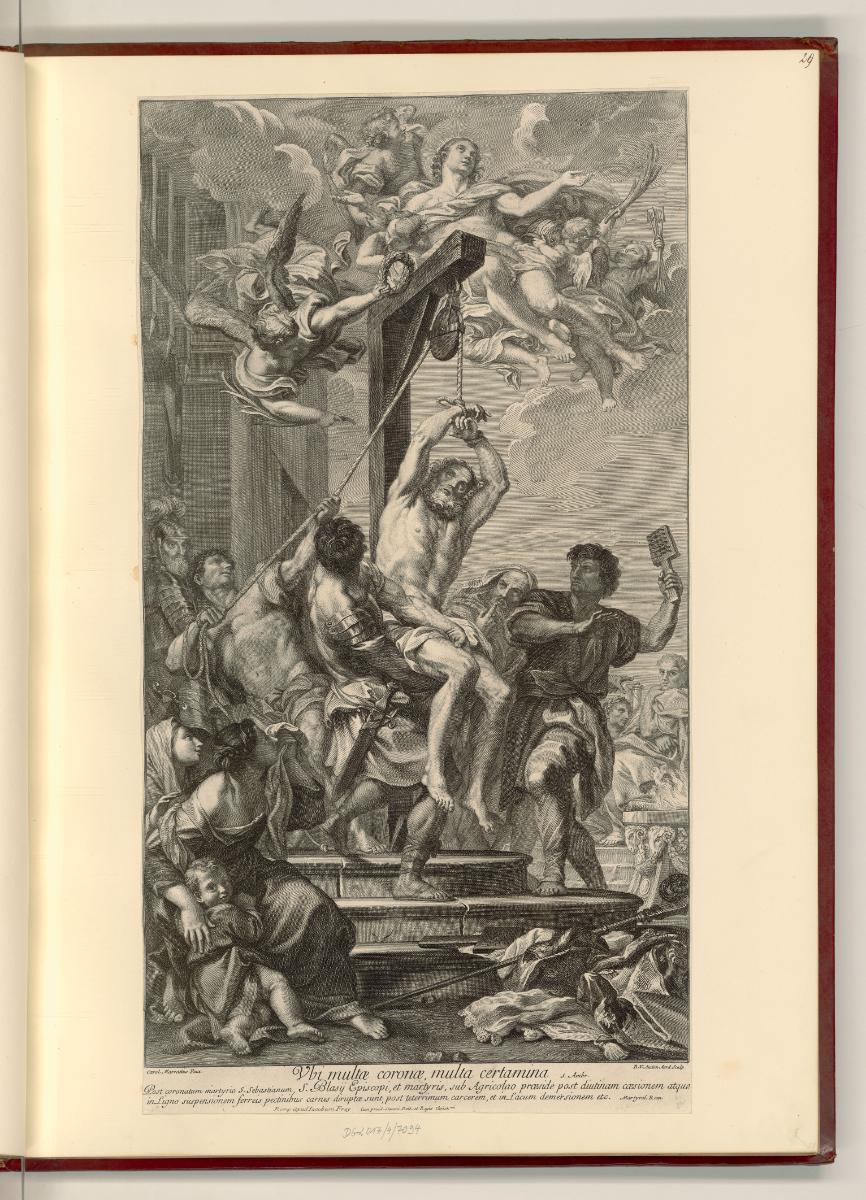 Carlo Maratti Vol. II., Marter des hl. Blasius, Inv. Nr.: Italien nach Sektionen II/25, It/II/2…