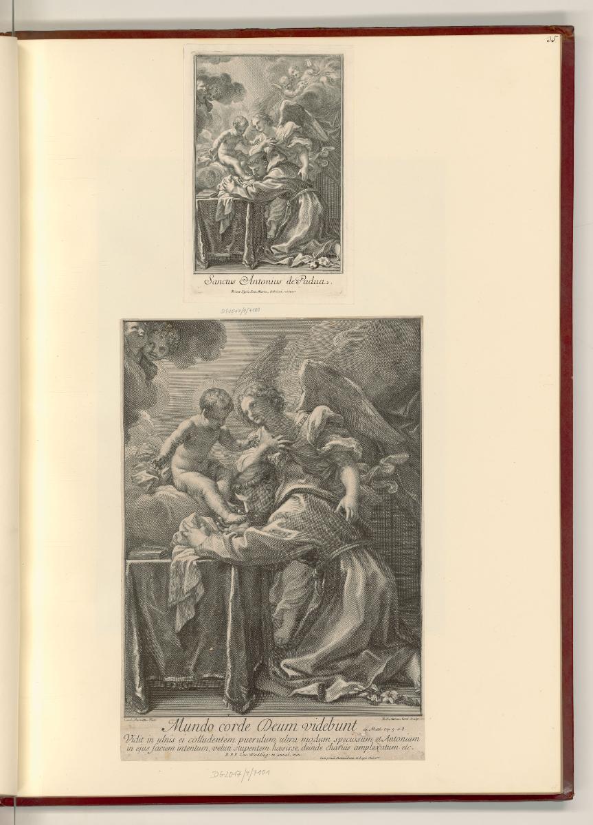 Carlo Maratti Vol. II., Der hl. Antonius von Padua auf den Knien vor dem Jesuskind, Inv. Nr.: I…