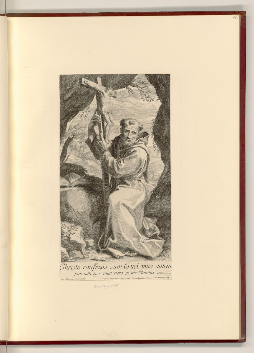 Carlo Maratti Vol. II., Hl. Franz von Assisi mit Kruzifix, Inv. Nr.: Italien nach Sektionen II/…
