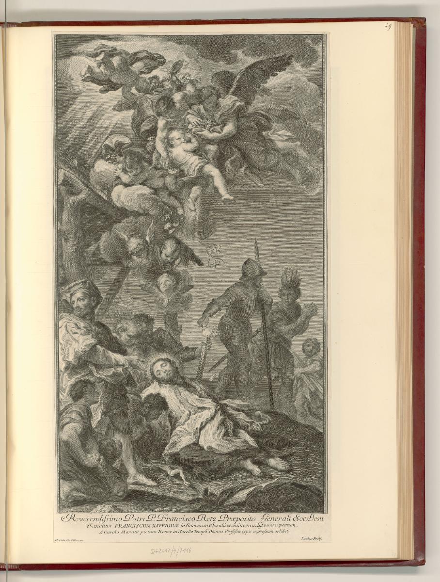 Carlo Maratti Vol. II., Tod des hl. Franz Xaver, Inv. Nr.: Italien nach Sektionen II/25, It/II/…