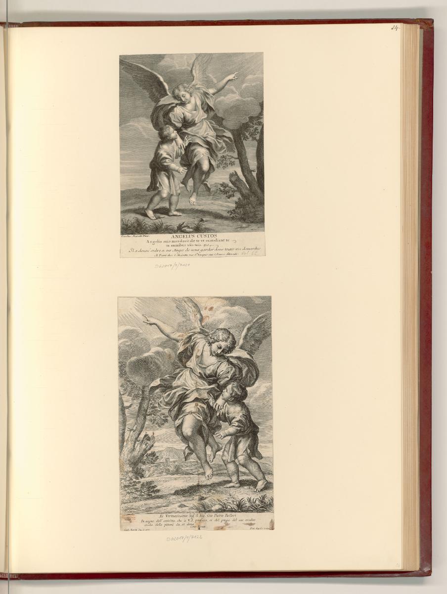 Carlo Maratti Vol. II., Der Schutzengel führt ein Kind, Inv. Nr.: Italien nach Sektionen II/25,…