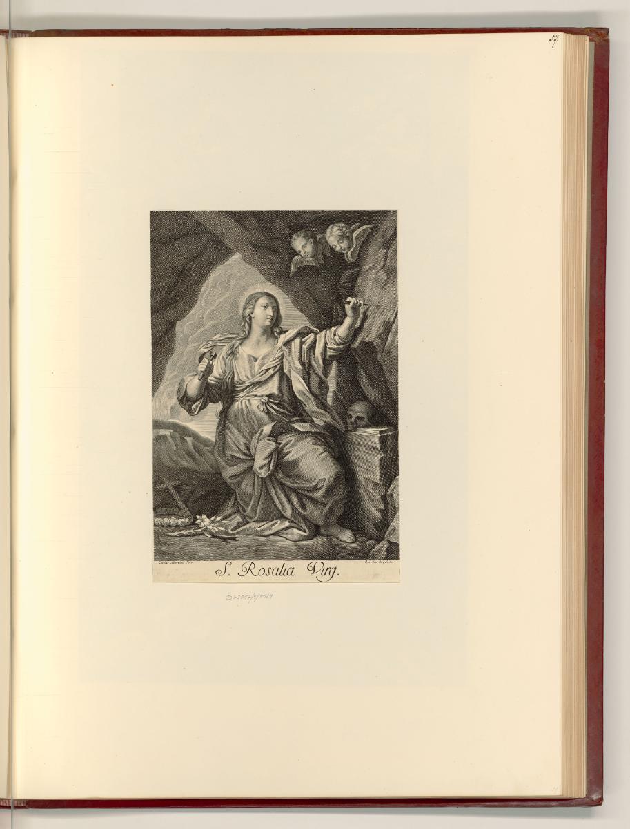 Carlo Maratti Vol. II., Hl. Rosalia in der Felsenhöhle, Inv. Nr.: Italien nach Sektionen II/25,…