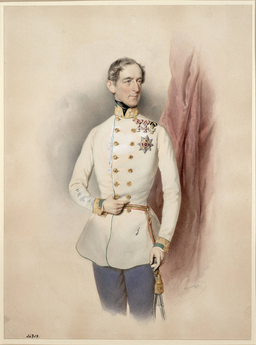 Fürst Felix Schwarzenberg, Josef Kriehuber, 1852