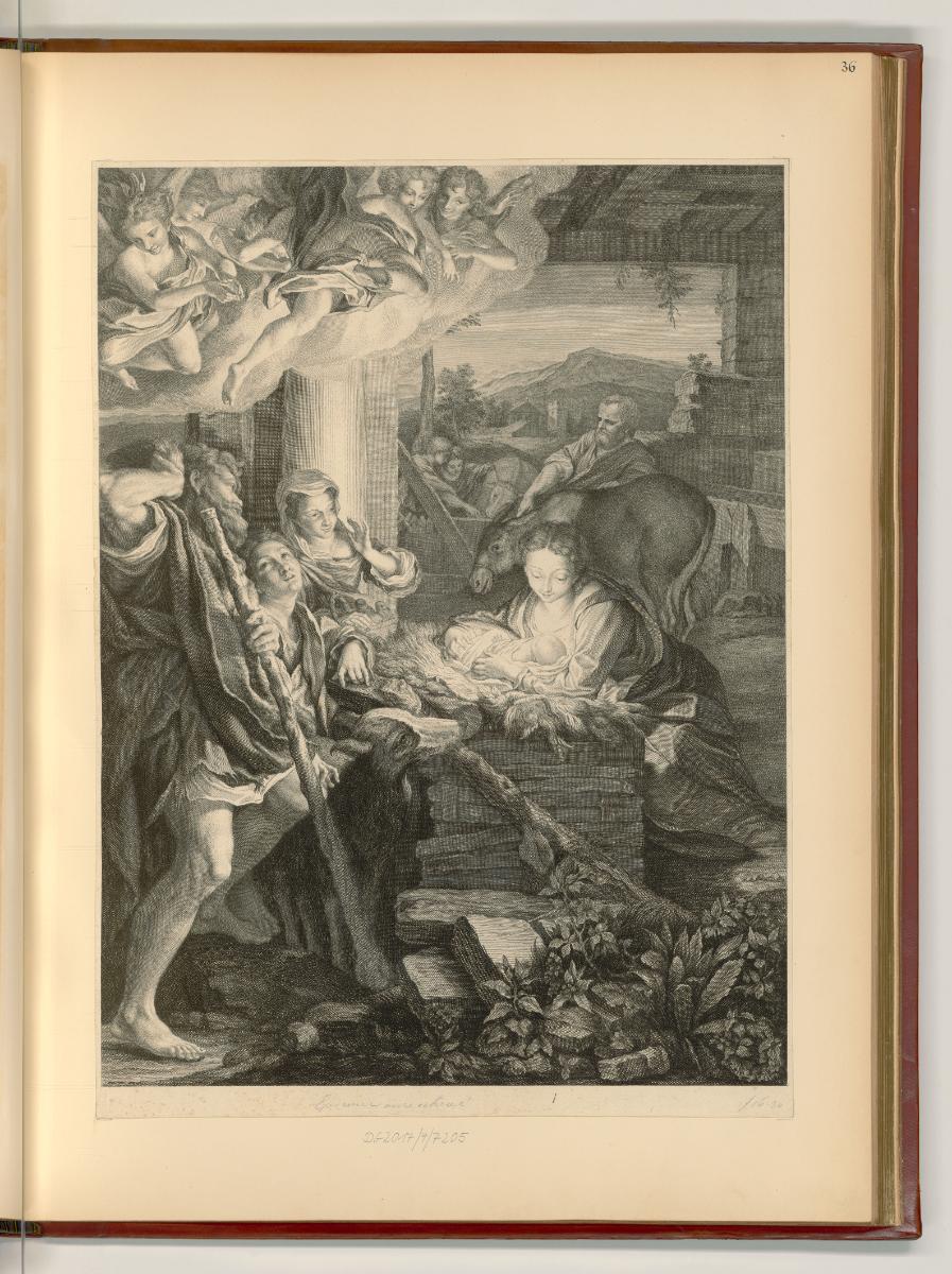 Antonio Allegri da Correggio, Die Heilige Nacht, Inv. Nr.: Italien nach Sektionen II/26, It/II/…