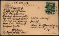 Ansichtskarte von Egon Schiele an Heinrich Benesch vom 18. Oktober 1913, Inv. Nr.: ESA1388