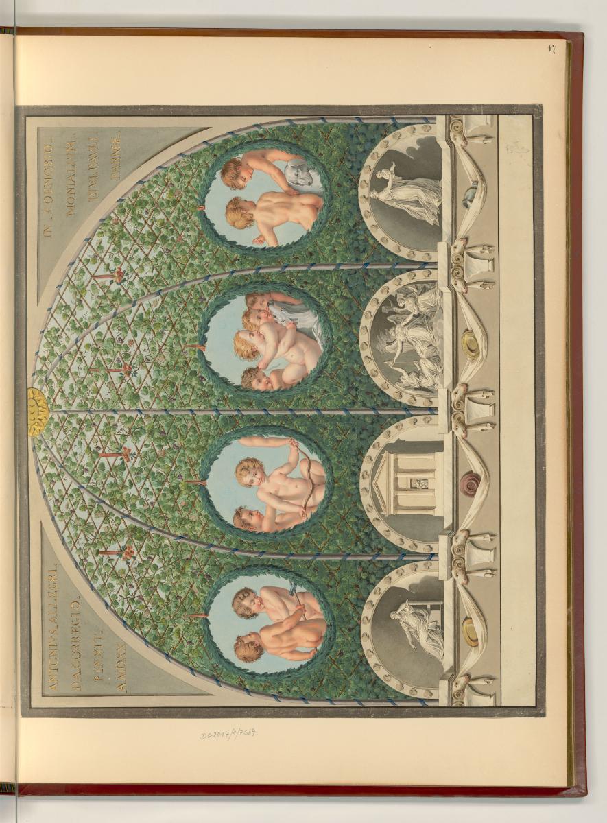 Antonio Allegri da Correggio Vol. III, Laube mit Putti, Inv. Nr.: Italien nach Sektionen II/28,…