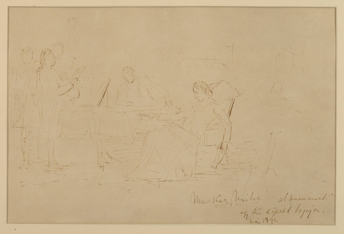 Mozarts Tod, Mihály Munkácsy, 1891
