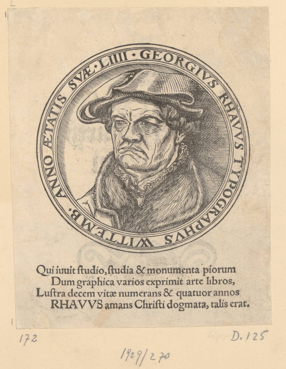 Georg Rhaw, Lucas Cranach d. Ä., 1547–1548