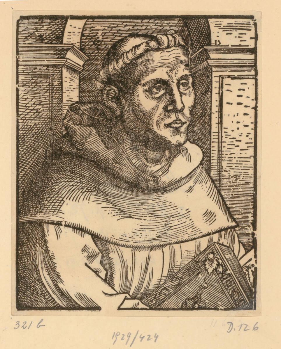 Lucas Cranach d. Ä., Luther als Augustinermönch, Inv. Nr.: DG1929/424