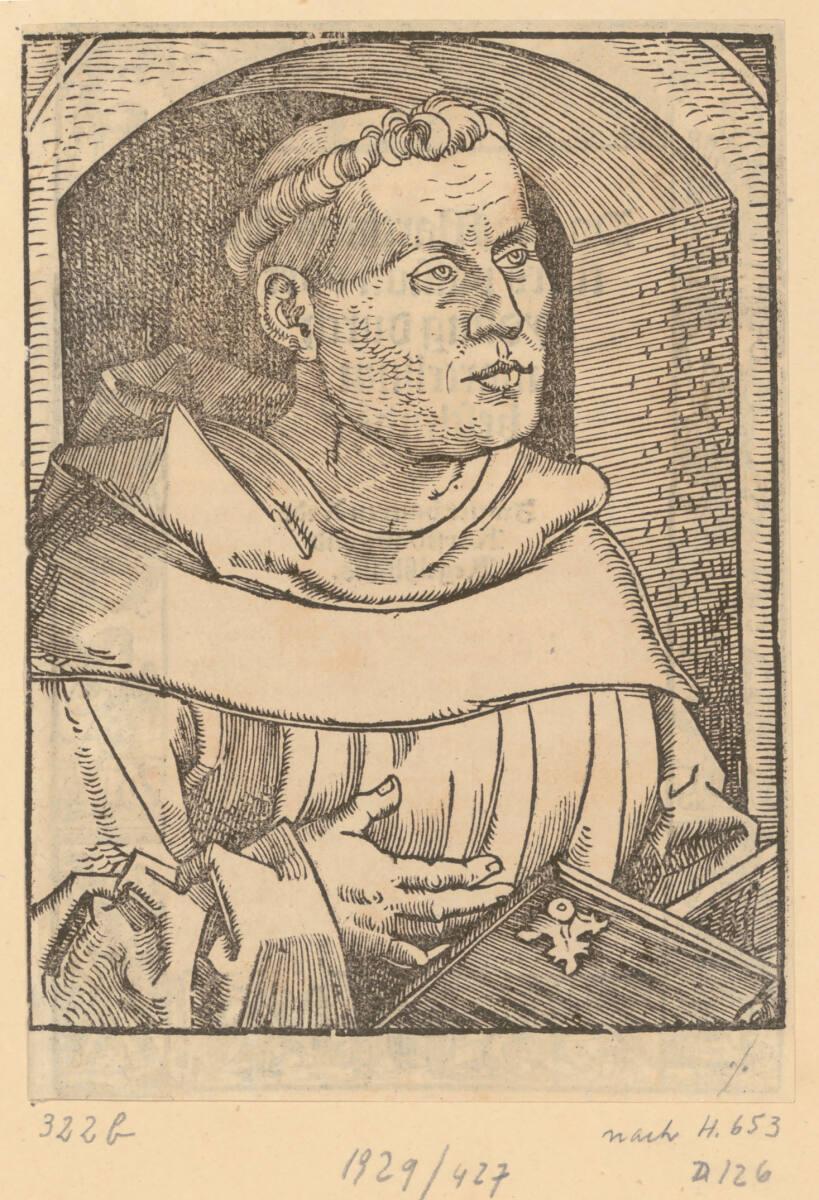 Hans Baldung gen. Grien, Luther als Augustinermönch, Inv. Nr.: DG1929/427