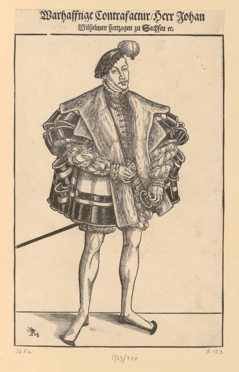 Lucas Cranach d. J., Johann Wilhelm, Herzog von Sachsen, Inv. Nr.: DG1929/477