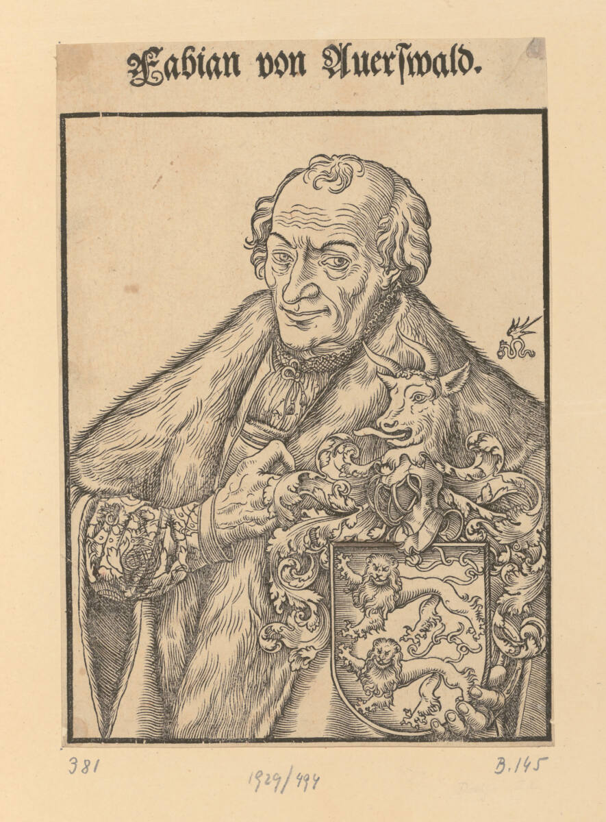 Fabian von Auerswald, der Ringer, Lucas Cranach d. J.