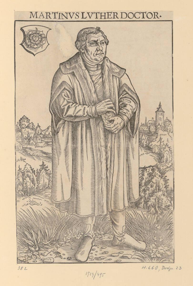 Lucas Cranach d. J., Martin Luther als Doktor, Inv. Nr.: DG1929/495