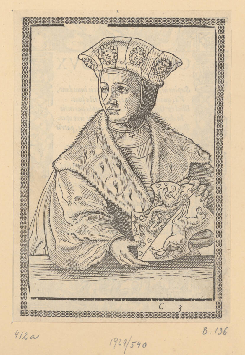 Bildnis von Bernhard, Herzog von Sachsen, GabrielSchnellbolz, 1563