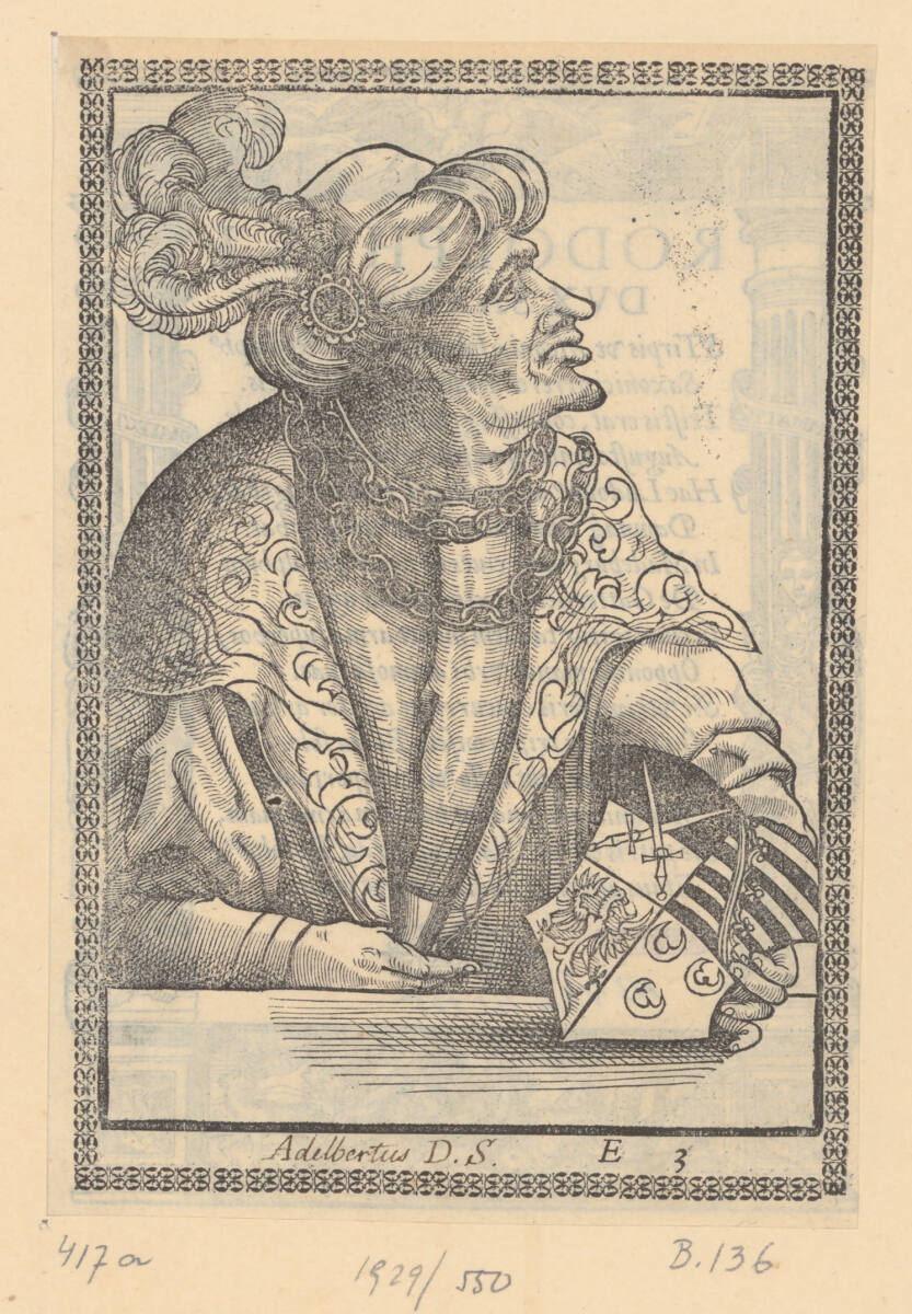 Bildnis von Adelbert, Herzog von Sachsen, GabrielSchnellbolz, 1563