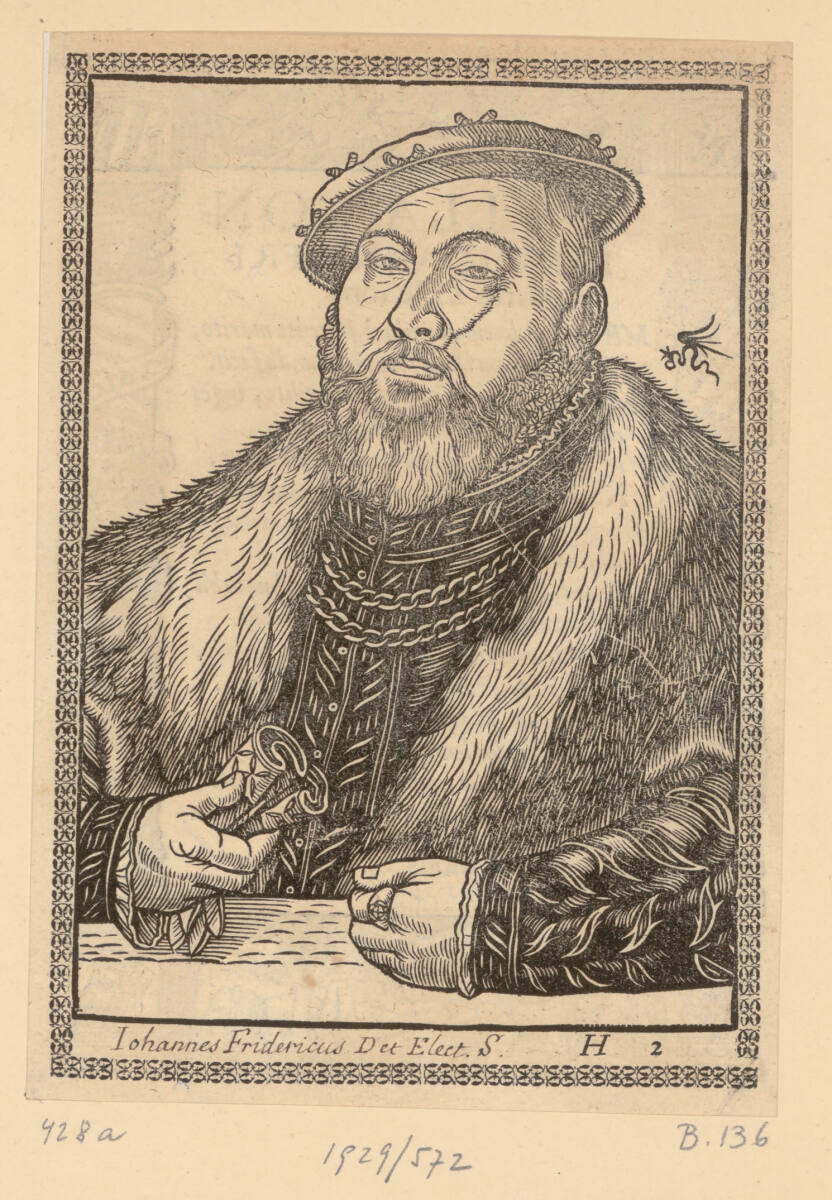 Bildnis von Johann Friedrich I., Kurfürst von Sachsen, GabrielSchnellbolz, 1563